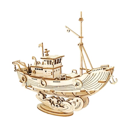 Bullicio Classic 3D Wood Fishing Ship Puzzles BU3522282